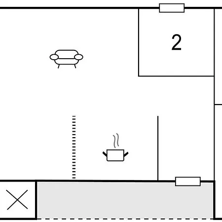펜션 Stunning Home In Hemmet With Sauna